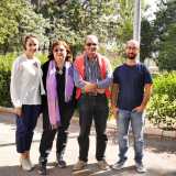 I responsabili della struttura: la funzionaria Grazia Nardelli, la dirigente Maria Carmela Sinisi e il direttore sanitario Antonio Camarda, accompagnato dal veterinario Roberto Lombardi